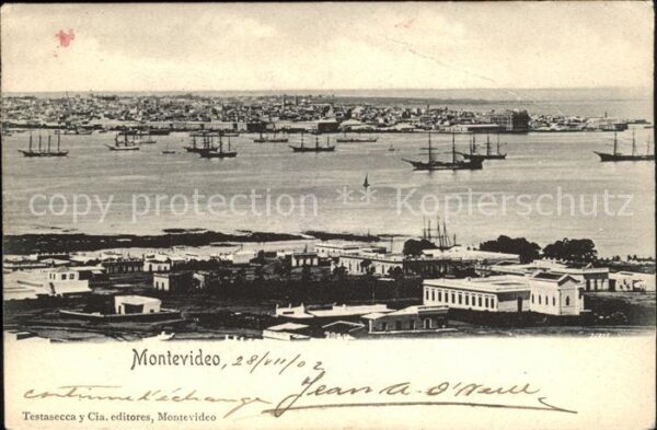 Montevideo Uruguay Panorama Hafen Schiffe