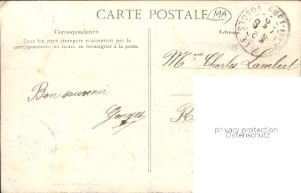 Maroc Marokko General Drude Militaire La France au Maroc Stempel auf AK – Bild 2
