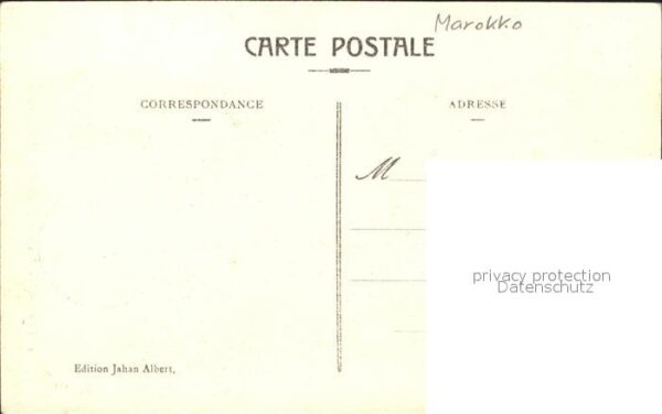 Fes Fez Maroc La Machina Arsenal et Manufacture Stempel auf AK – Bild 2