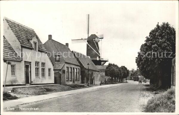 Sluis Zeeland Nieuwstraat Windmuehle