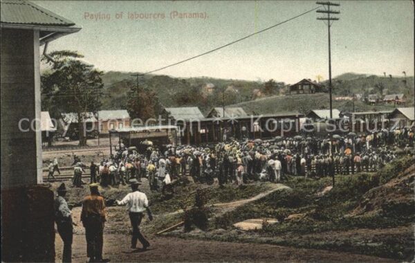 Panama City Panama Paying of labourers