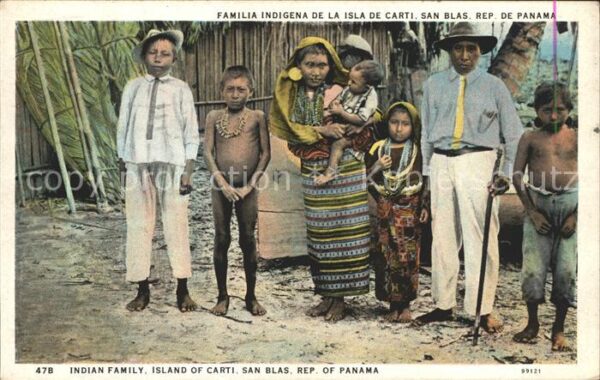 Isla de Carti Familia Indigena