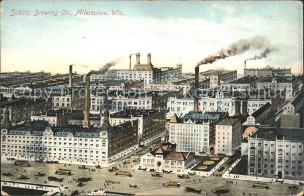 Milwaukee Wisconsin Schlitz Brewing Co Industry Brauerei
