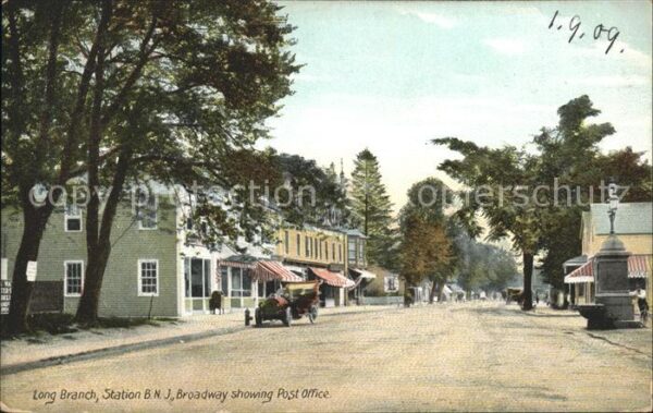 Long Branch New Jersey Broadway showing Post Office