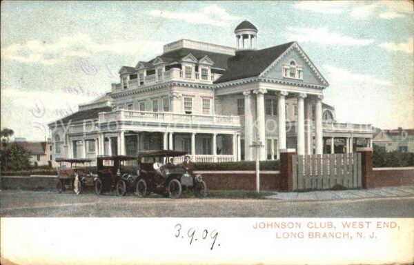 Long Branch New Jersey Johnson Club West End Automobile
