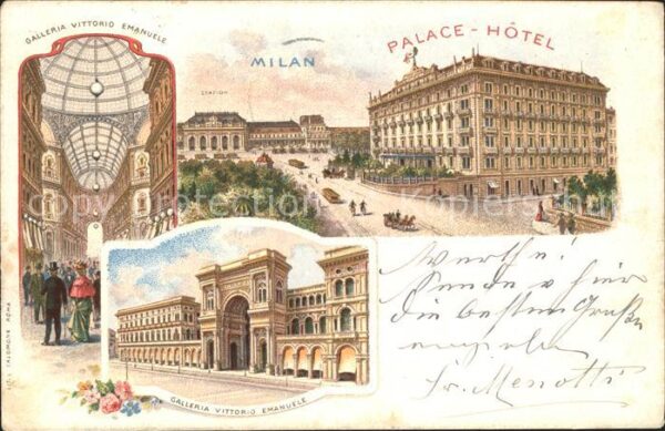 Milano Galleria Vittorio Emanuelle Palace Hotel