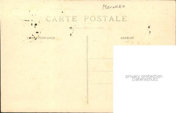 Mehdya Rue et Mosquee Campagne du Maroc 1911-1912 Stempel auf AK – Bild 2