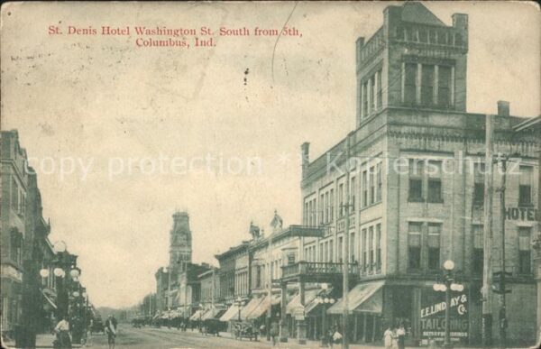 Columbus Indiana St Denis Hotel Washington Street