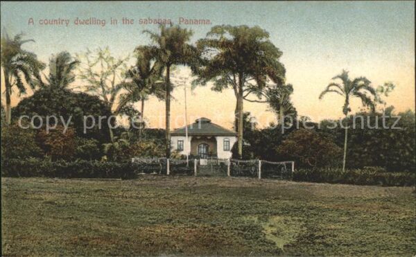 Panama A Country dwelling in the sabanas House