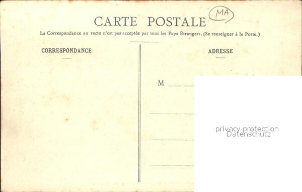 Casablanca Redditions de Chaouias Stempel auf AK – Bild 2
