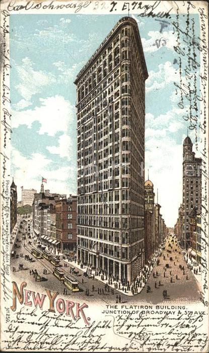 New York City Flat Iron Building Skyscraper