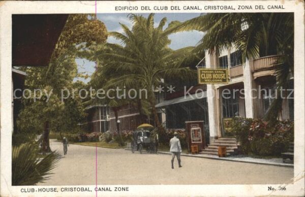 Cristobal Panama Club House Edificio del Club del Canal Zona del Canal