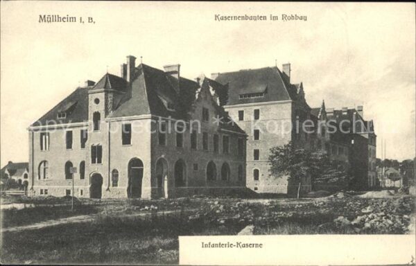 Muellheim Baden Kasernenbauten im Rohbau
