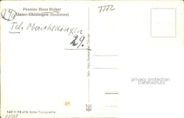 Uhldingen-Muehlhofen Pension Haus Ricker – Bild 2
