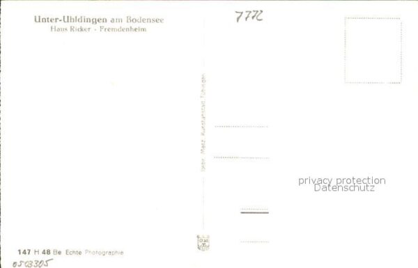 Uhldingen-Muehlhofen Haus Ricker Pension – Bild 2