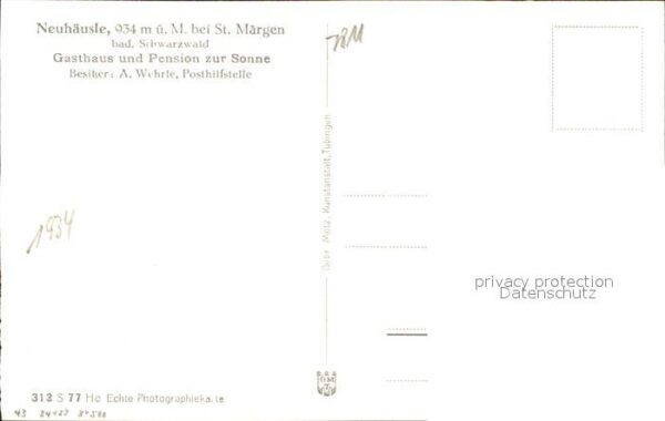 Neuhaeusle Gasthaus Pension zur Sonne – Bild 2