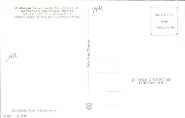 St Maergen Gasthaus Pension zum Hirschen – Bild 2