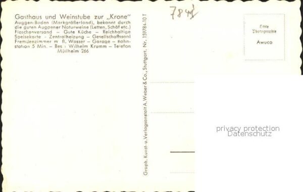 Auggen Gasthaus Weinstube zur Krone – Bild 2