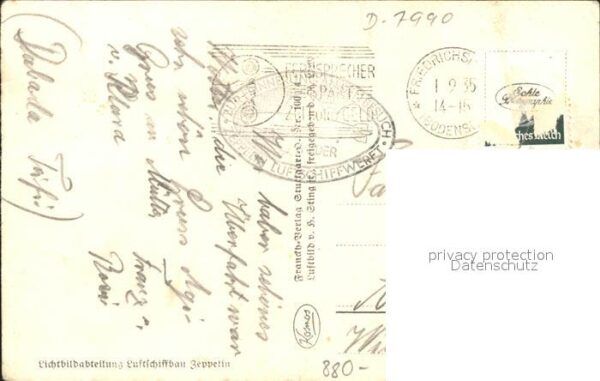 Friedrichshafen Bodensee Graf Zeppelin Fliegeraufnahme – Bild 2