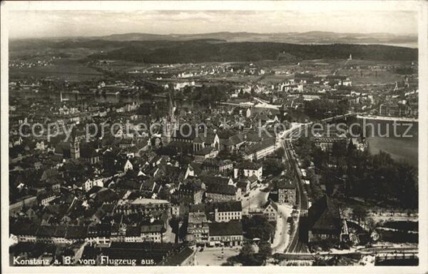 Konstanz Bodensee Fliegeraufnahme