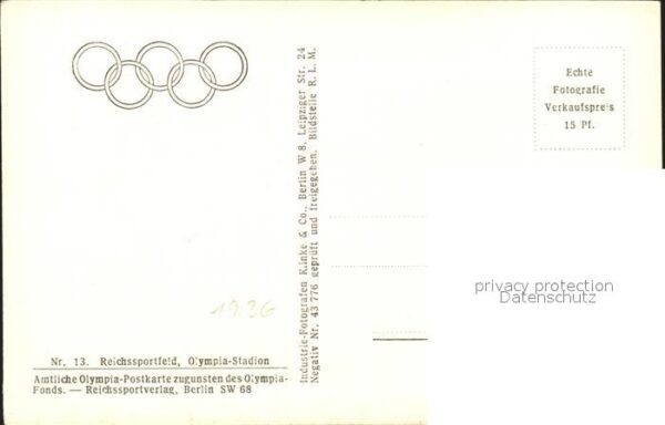 Berlin Olympiastadion Reichssportfeld Fliegeraufnahme – Bild 2