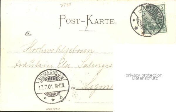 Messkirch Vorstadt bei Mondschein – Bild 2