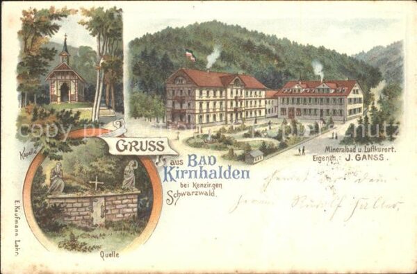 Bad Kirnhalden mit Quelle J. Ganss