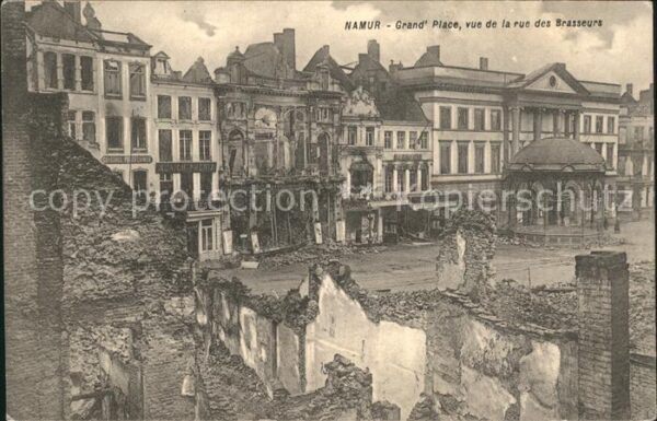 Namur Wallonie Grande Place Ruines Grande Guerre 1. Weltkrieg