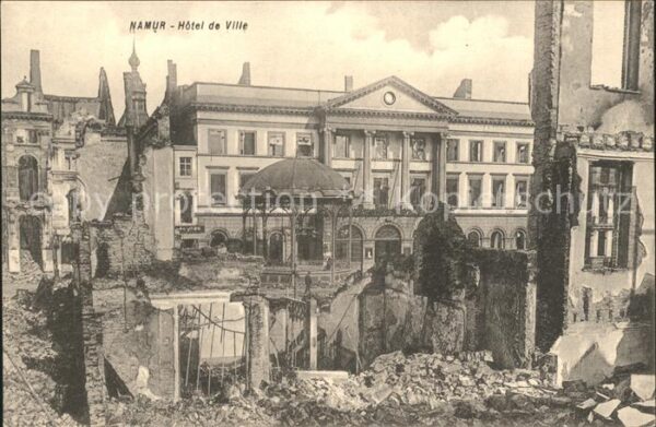 Namur Wallonie Hotel de Ville Ruines Grande Guerre 1. Weltkrieg