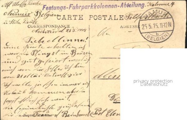 Namur Wallonie Ruines Grande Place 1. Weltkrieg – Bild 2