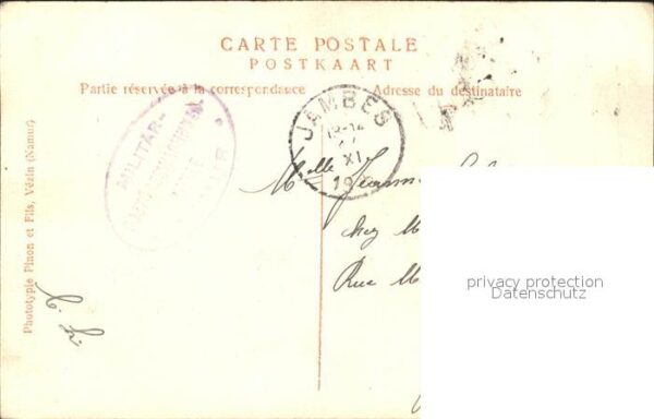 Assesse Eglise Stempel auf AK – Bild 2