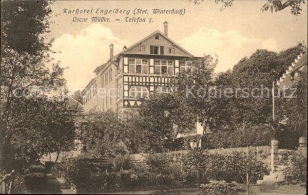 Winterbach Wuerttemberg Kurhotel Engelberg Oscar Mueller