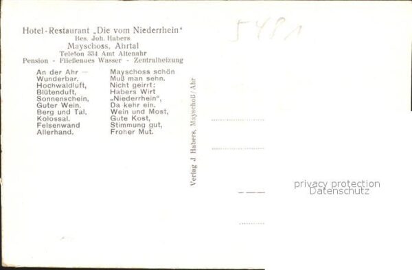 Mayschoss Hotel Restaurant Die vom Niederrhein – Bild 2