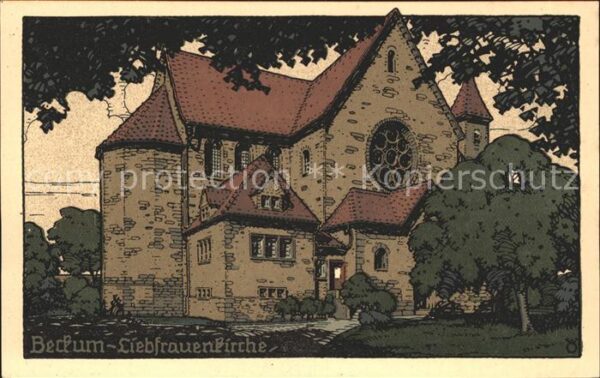Beckum Westfalen Liebfrauenkirche Kuenstlerkarte