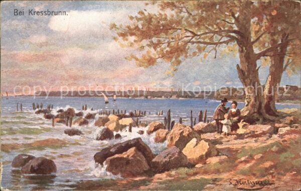 Kressbronn Bodensee Am Seeufer Kuenstlerkarte