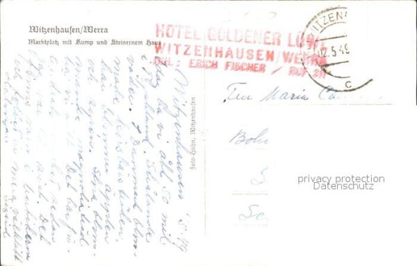 Witzenhausen Marktplatz mit Kunp Steinernem Haus – Bild 2