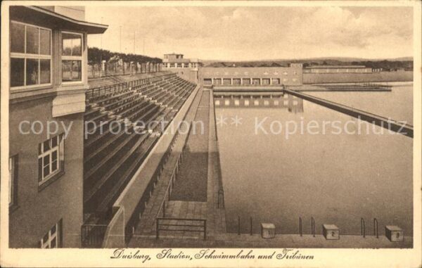 Duisburg Ruhr Schwimmbahn Tribuenen
