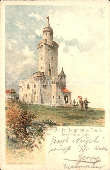 Feldberg Taunus Turm Kuenstlerkarte