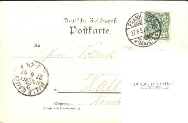 Wiesbaden Kochbrunnenplatz Hoftheater Wilhelm-Denkmal Augusta-Victoria-Bad – Bild 2