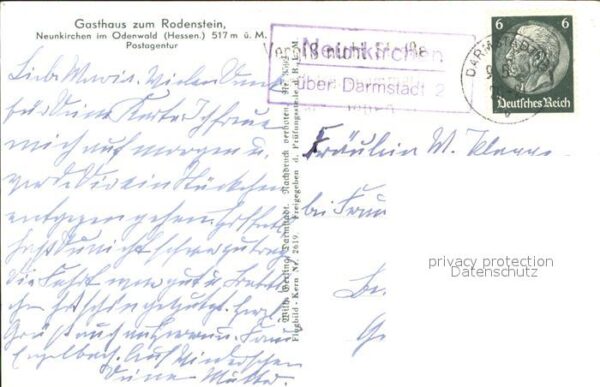Neunkirchen Odenwald Fliegeraufnahme Gasthaus zum Rodenstein – Bild 2