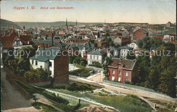 Hagen Westfalen Blick von Buscheystrasse