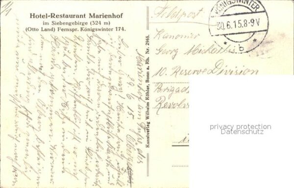 Koenigswinter Hotel Restaurant Marienhof – Bild 2