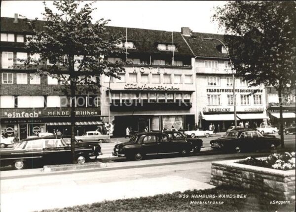 Wandsbek Marktstrasse Autos Hotel Tiefenthal