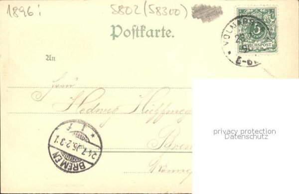 Volmarstein Hotel Wehberg Ruine Litho – Bild 2