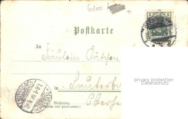 Darmstadt Forsthaus Einsiedel Kapelle Schloss Kranichstein Litho – Bild 2