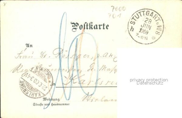 Stuttgart Jaegerhaus Hasenberg Aussichtsturm Litho – Bild 2