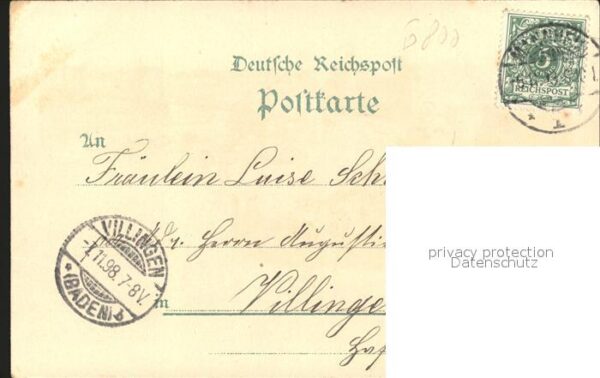 Mannheim Neckarbruecke Schillerplatz Warenhaus S. Wronker Litho – Bild 2