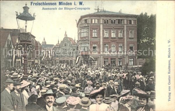 Minden Westfalen Freischiessen Ausmarsch Buerger-Compagnie