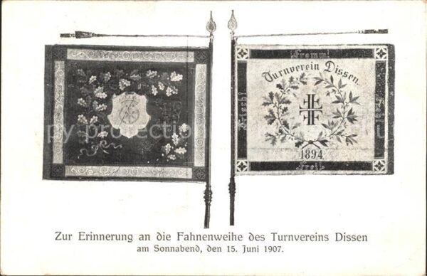 Dissen Teutoburger Wald Fahnenweihe Turnverein Dissen 1907