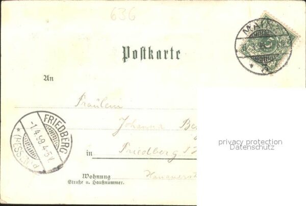 Mainz Rhein Mainzer Aktienbierhalle Litho – Bild 2